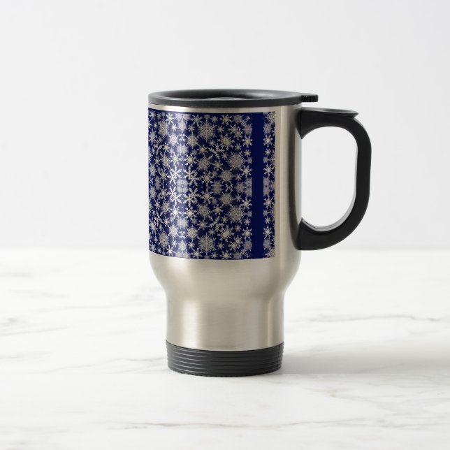 Mug De Voyage Lace de Snowflakes (Droit)