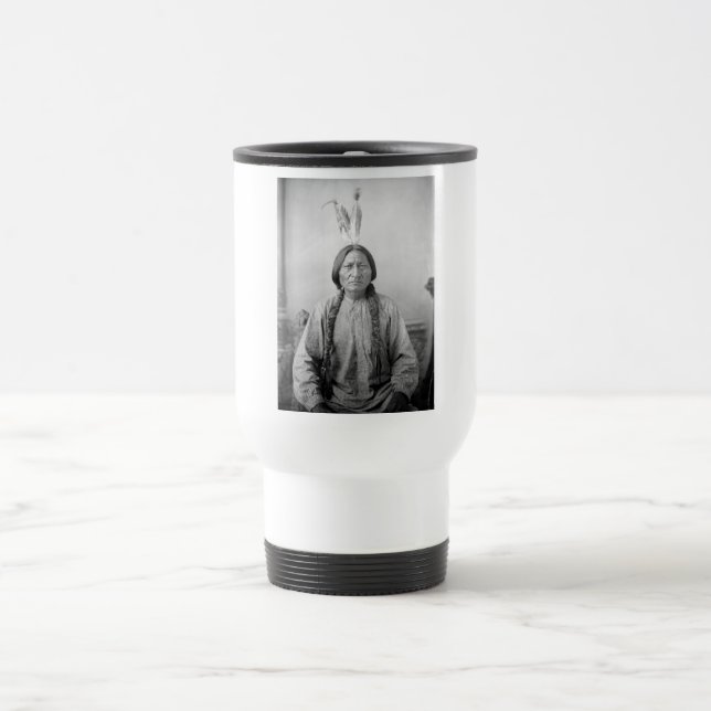 Mug De Voyage Lakota Leader assis Bull Amérindien (Centre)