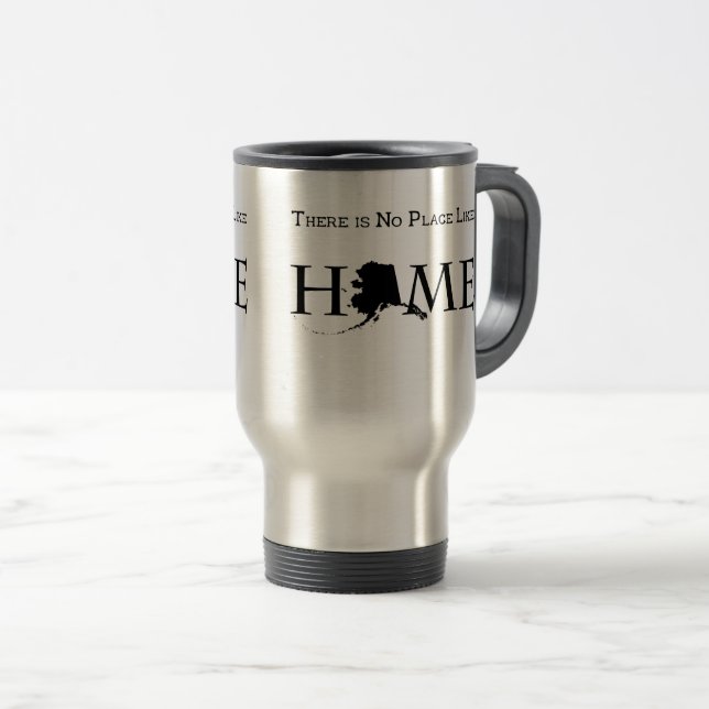 Mug De Voyage L'Alaska n'a pas de place comme chez soi (Devant droit)