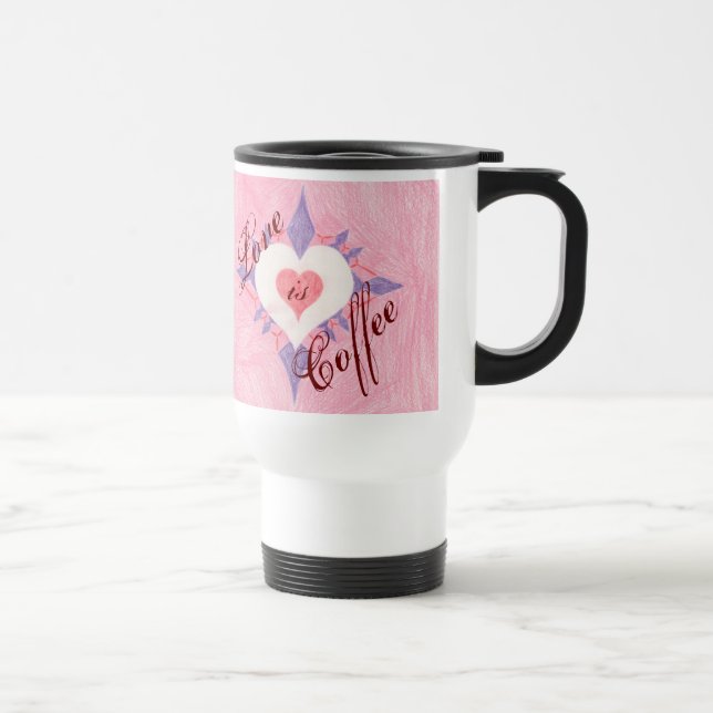 Mug De Voyage L'amour est. . . (Droite)