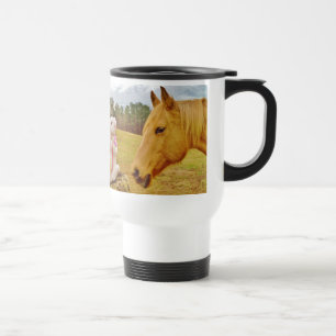 Mug De Voyage Lapin blanc et Cheval jaune