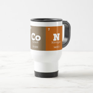 Mug De Voyage Lard d'éléments chimiques de chimie de professeur