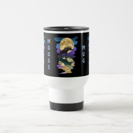 Mug De Voyage L'art de la faune et de la flore de l'orignal et d