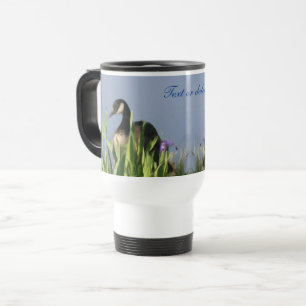 Mug De Voyage L'art de la nature des oies du Canada personnalisé