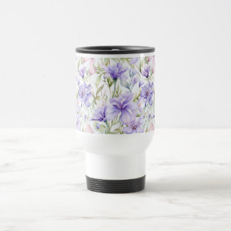 Mug De Voyage Lavande Blush Aquarelle 