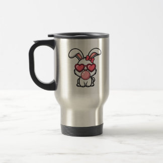 Mug De Voyage layful Kawaii Rabbit with Bubblegum Bubble
