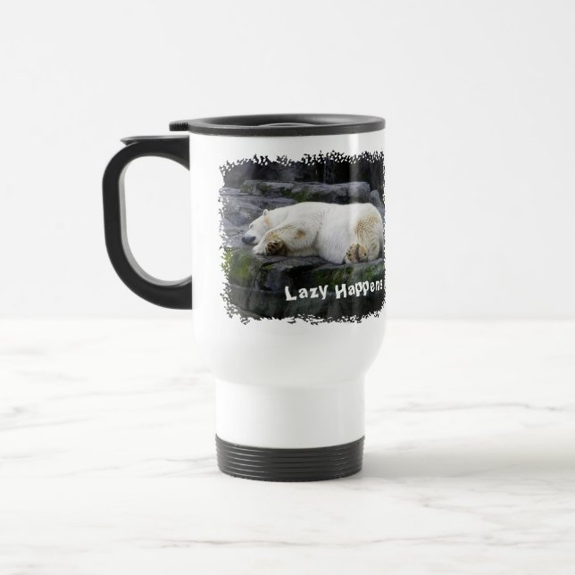 Mug De Voyage Lazy arrive Ours Polaire (Gauche)