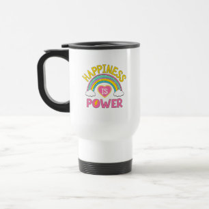 Mug De Voyage Le bonheur est Power Rainbow