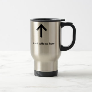 Mug De Voyage le caffiene d'insertion de l'acier inoxydable 15oz
