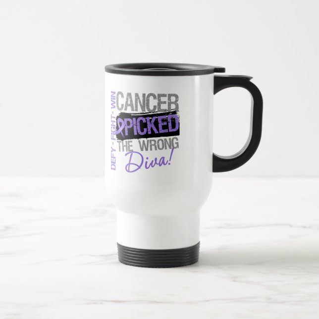 Mug De Voyage Le Cancer de lymphome de Hodgkins a sélectionné la (Droite)