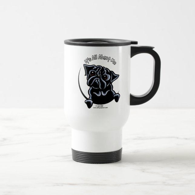 Mug De Voyage Le Carlin noir, c'est tout pour moi (Droite)