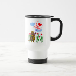 Mug De Voyage Le castor canadien aime Nouveau-Brunswick