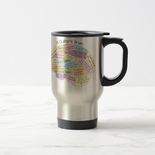 Mug De Voyage Le cerveau de Quilter (Droit)