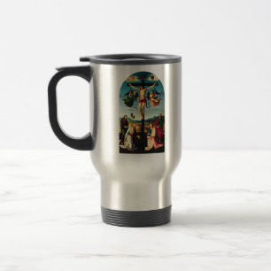 Mug De Voyage Le Christ crucifié avec la Vierge Marie