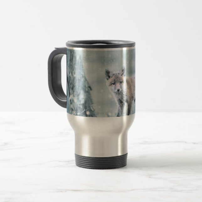 Mug De Voyage Le club Fox dans la neige (Devant gauche)