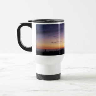 Mug De Voyage Le coucher du soleil du lac Michigan