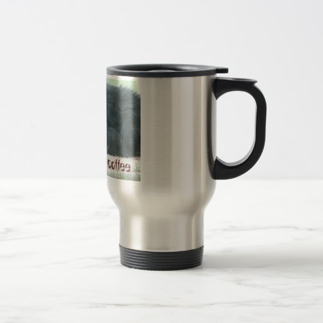 Mug De Voyage Le gorille adulte, nécessité… ont… le café (Droit)