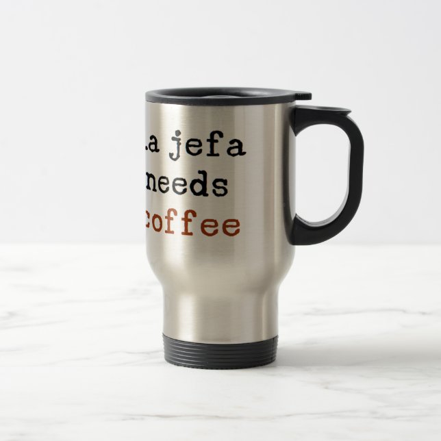 Mug De Voyage le jefa de La a besoin de café (Droit)