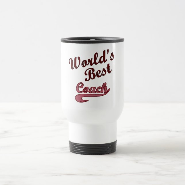 Mug De Voyage Le meilleur entraîneur du monde (Centre)