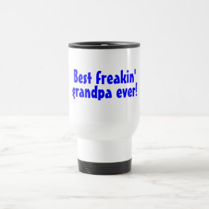 Mug De Voyage Le meilleur grand-papa de Freakin toujours bleu