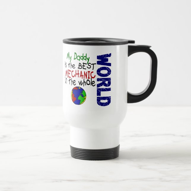 Mug De Voyage Le meilleur mécanicien en monde 2 (papa) (Droite)