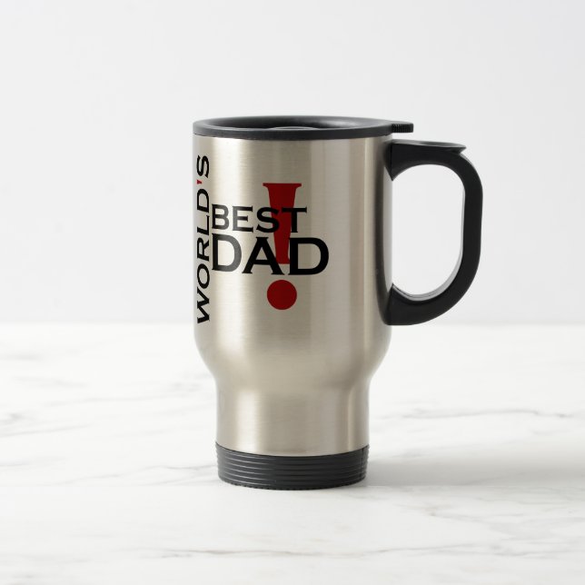 Mug De Voyage Le meilleur papa des mondes (Droit)