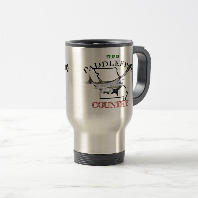 Mug De Voyage Le Missouri est un pays de paddlefish (Devant droit)