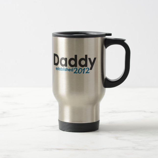 Mug De Voyage Le papa a établi 2012 (Droit)