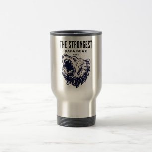 Mug De Voyage le papa ours le plus fort ici