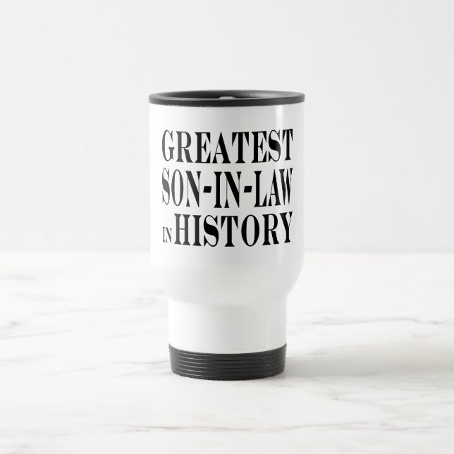 Mug De Voyage Le plus grand beau-fils dans l'histoire (Centre)