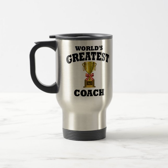 Mug De Voyage Le plus grand entraîneur du monde (Gauche)