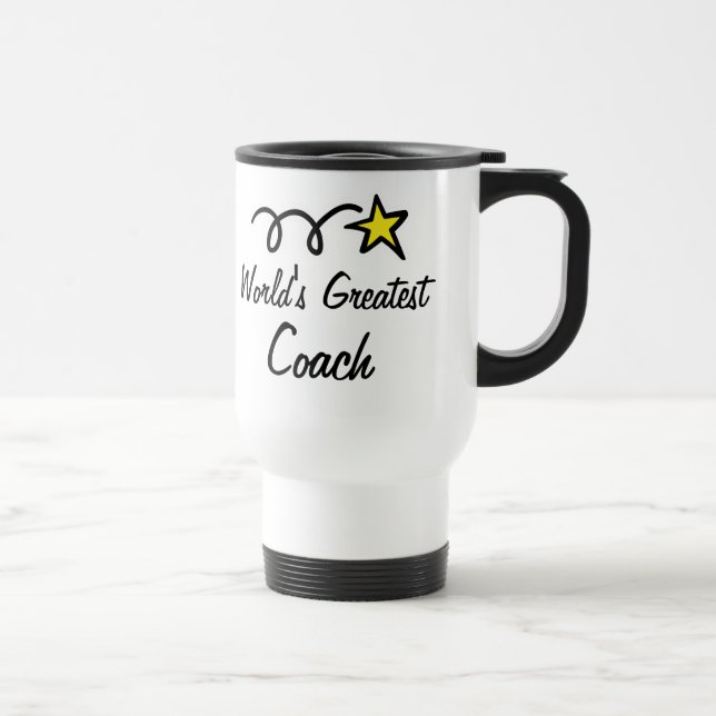 Mug De Voyage Le plus grand entraîneur du monde - cadeau de (Droite)