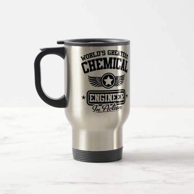 Mug De Voyage Le plus grand ingénieur chimiste du monde dans (Gauche)