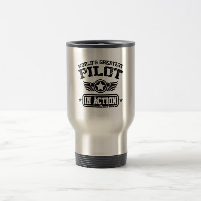 Mug De Voyage Le plus grand pilote du monde dans l'action (Centre)