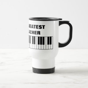 Mug De Voyage Le plus grand voyage de professeur de piano du
