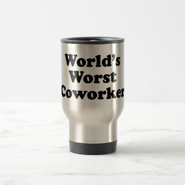 Mug De Voyage Le plus mauvais collègue du monde (Centre)