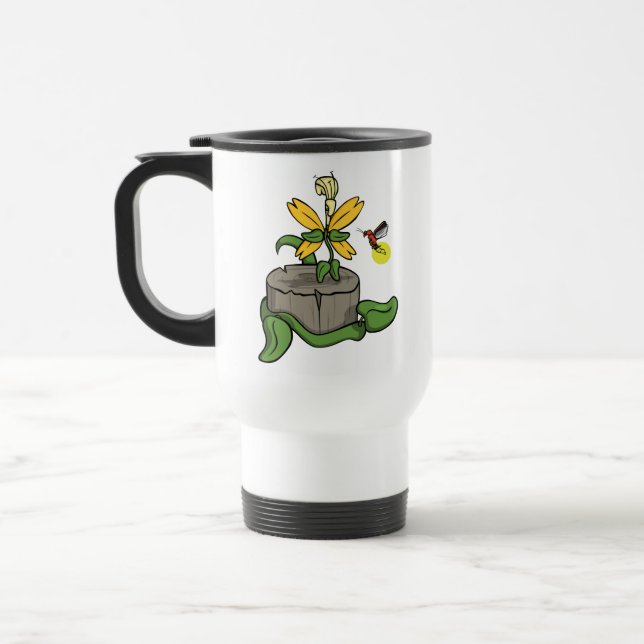 Mug De Voyage Le printemps accueille la boue d'été (Gauche)