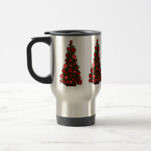 Mug De Voyage Le rouge a coloré le voyage de Noël/tasse de