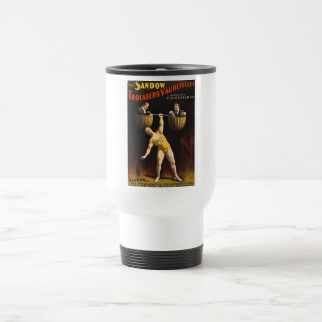 Mug De Voyage Le Sandow Eugen Sandow Vaudeville Weightlifter (Centre)