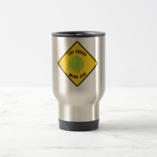 Mug De Voyage Le séjour focalisé continuent à coder (le signe