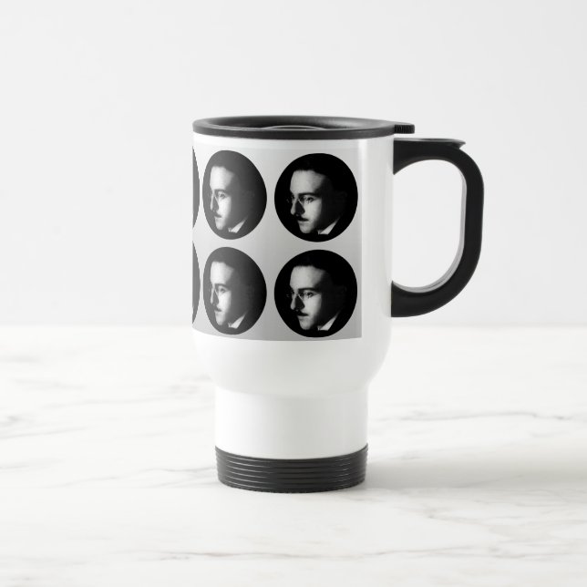 MUG DE VOYAGE L'ÉCRIVAIN PORTUGAIS ICONIQUE FERNANDO PESSOA  (Droite)