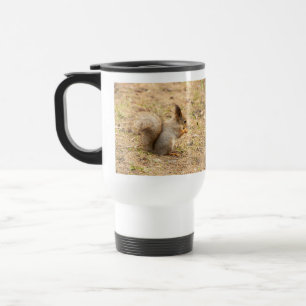 Mug De Voyage L'écureuil mignon mange une photo de noix