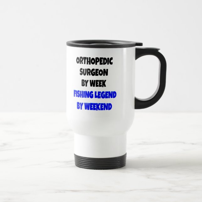 Mug De Voyage Légende de la pêche Chirurgien orthopédique (Droite)