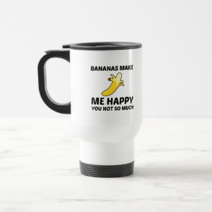 MUG DE VOYAGE LES BANANES ME RENDENT HEUREUX