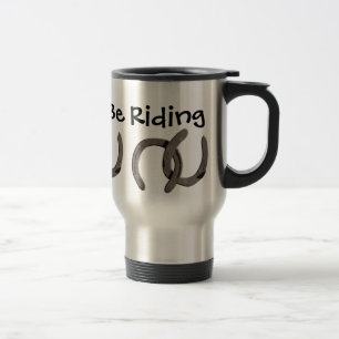 Mug De Voyage Les chaussures grises de cheval je monterais