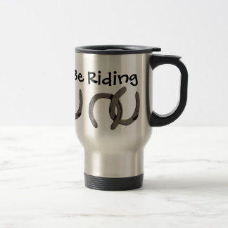 Mug De Voyage Les chaussures grises de cheval je monterais