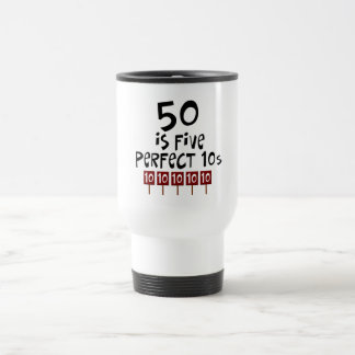 Mug De Voyage les cinquantième cadeaux d'anniversaire, 50 est 5