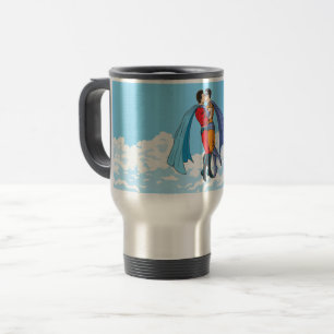 Mug De Voyage Les deux superhéros de SlipperyJoe embrassant un v