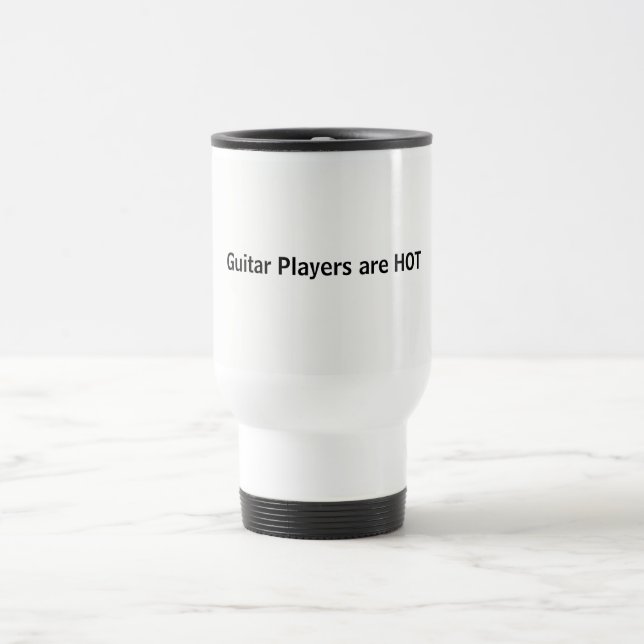 Mug De Voyage Les joueurs de guitare sont CHAUDS (Centre)