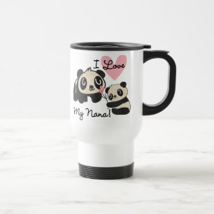 Mug De Voyage Les pandas I aiment ma Nana